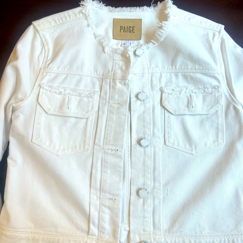 Paige White Jean jacket.